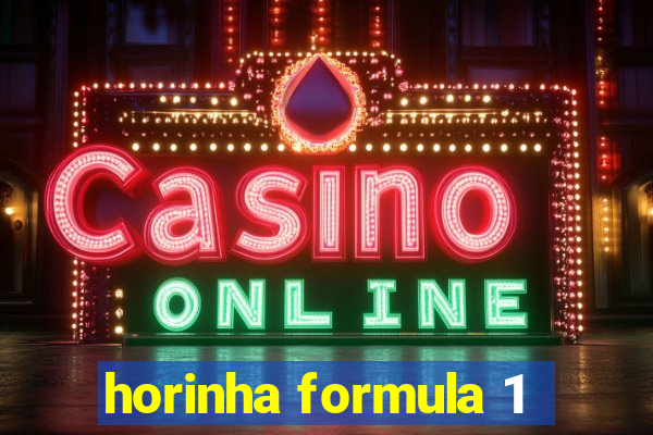 horinha formula 1